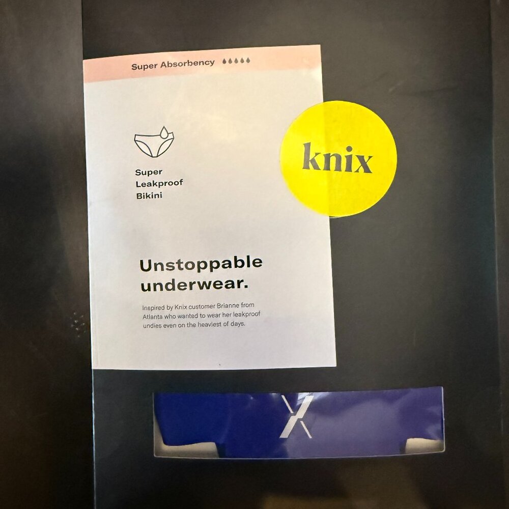 NEW: Knix Super Leakproof Bikini Underwear Size: L